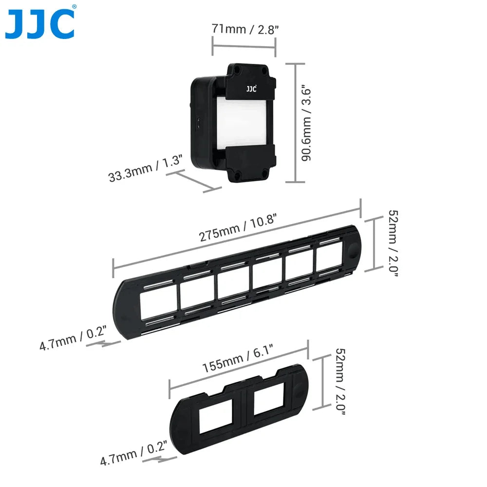 Visualizador de negativos  para filmes de 35mm. Converte filmes para arquivos digitais