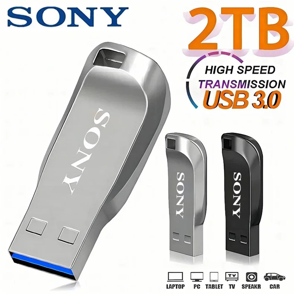 SONY 2TB USB 3.0 Pen Drive 1TB 512GB Alta Velocidade de transferência  SSD Pendrive Portátil U Disk Flash Drive Memoria Stick