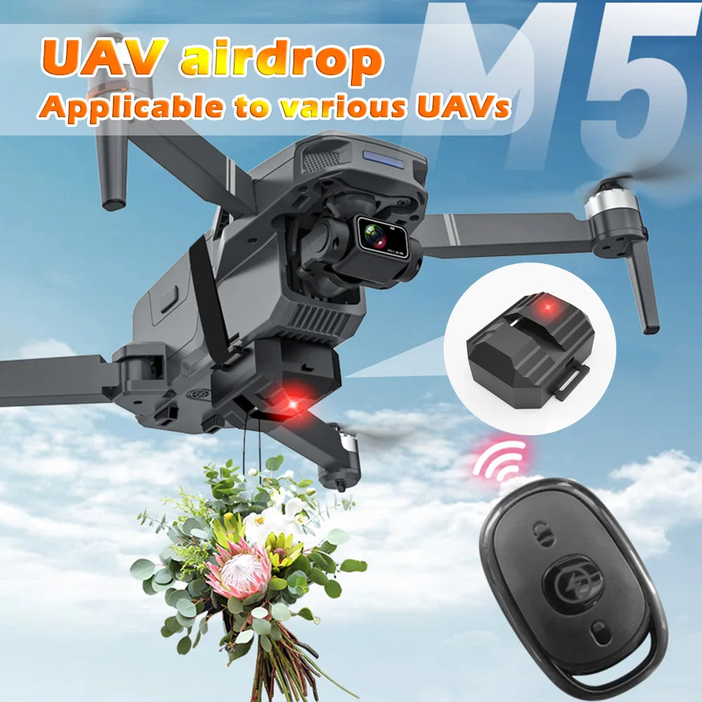 Lançador universal para drones. Com controle remoto. Delivery Thrower Air Dropper Device Drone Accessories