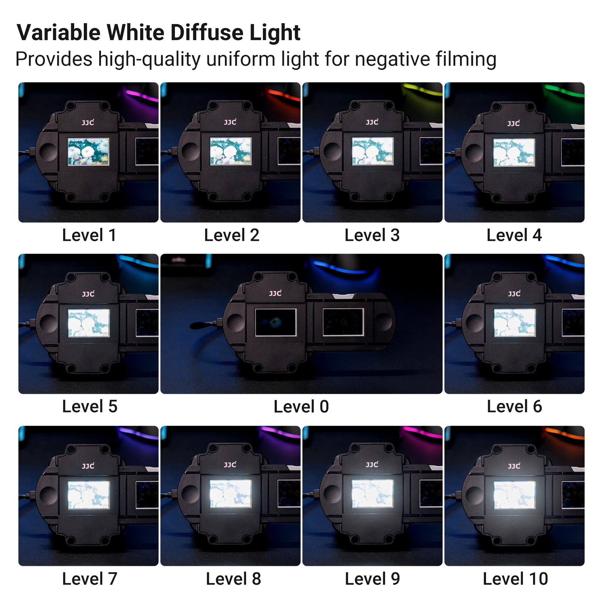 Visualizador de negativos  para filmes de 35mm. Converte filmes para arquivos digitais