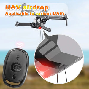 Lançador universal para drones. Com controle remoto. Delivery Thrower Air Dropper Device Drone Accessories