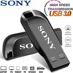 SONY 2TB USB 3.0 Pen Drive 1TB 512GB Alta Velocidade de transferência  SSD Pendrive Portátil U Disk Flash Drive Memoria Stick