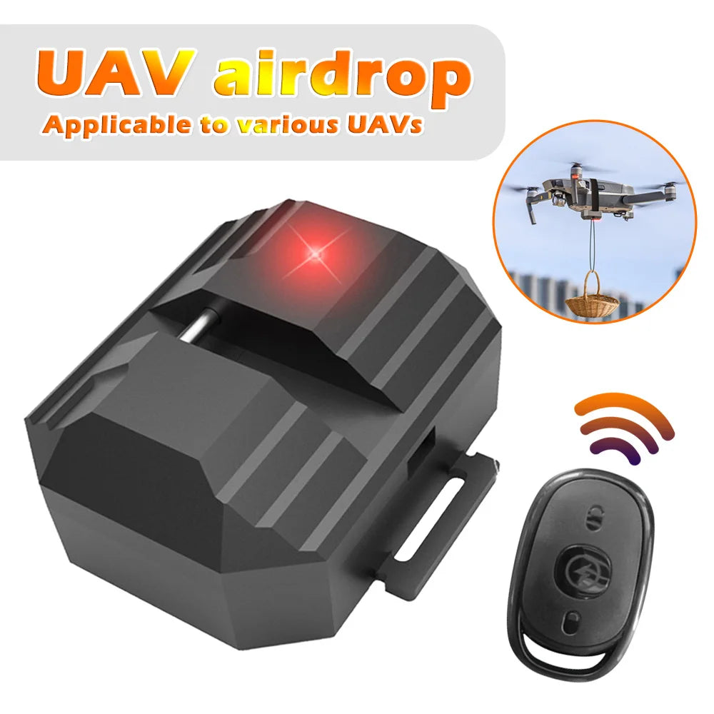 Lançador universal para drones. Com controle remoto. Delivery Thrower Air Dropper Device Drone Accessories